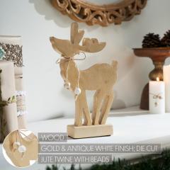 89949-Pretty-Prancer-Brushed-Gold-Wooden-Deer-16x10x2-image-4
