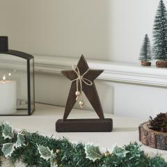 Primitive Wonder Dark Wooden Star 6.5x5x2