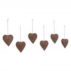90019-Dotted-Metal-Heart-Ornament-Set-of-6-4-inch-image-2