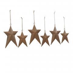 90031-Rust-Primitive-Star-Metal-Ornament-Set-of-6-6.5-8.5-inch-image-2