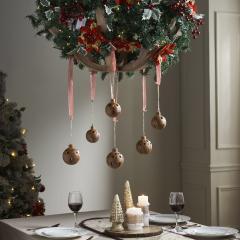 Rust Bell Metal Ornament Set of 6 - 2.5/3.25 inch