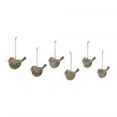 90040-Golden-Finch-Metal-Ornament-Set-of-6-2.9-inch-image-2