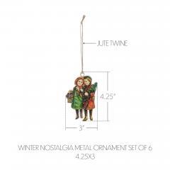 90043-Winter-Nostalgia-Metal-Ornament-Set-of-6-4.25-inch-image-3