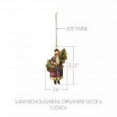 90044-Saint-Nicholas-Metal-Ornament-Set-of-6-5.25-inch-image-3
