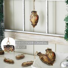90045-Wise-Owl-Metal-Ornament-Set-of-6-4.5-inch-image-4