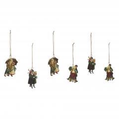 90046-Children-at-Christmas-Metal-Ornaments-Set-of-6-4.25-4.5-inch-image-2