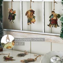 90046-Children-at-Christmas-Metal-Ornaments-Set-of-6-4.25-4.5-inch-image-4