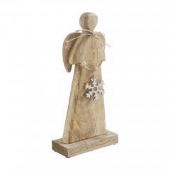 90077-Metal-Snowflake-Natural-Wooden-Angel-12x5.75x2.5-image-2