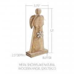 90077-Metal-Snowflake-Natural-Wooden-Angel-12x5.75x2.5-image-3