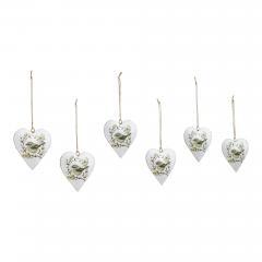 90050-Floral-Finch-Metal-Ornament-Set-of-6-4-inch-image-2