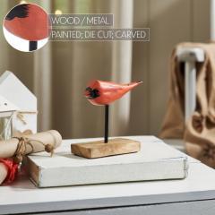 90123-In-Flight-Natural-Wooden-Cardinal-on-Metal-Stand-5x5x2-image-4