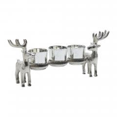 90125-Metal-Reindeer-Three-Votive-Mercury-Glass-Candle-Holder-5.5x13x3.5-image-2