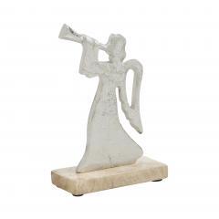 90126-Hark-the-Herald-Metal-Angel-on-Wooden-Stand-6.75x4.5x2-image-2