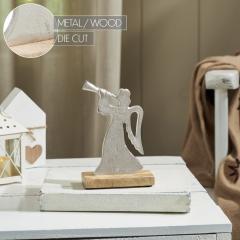 90126-Hark-the-Herald-Metal-Angel-on-Wooden-Stand-6.75x4.5x2-image-4