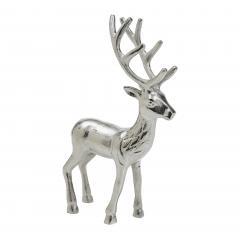 90129-Shiny-Silver-Reindeer-Figurine-12x8x2.75-image-2