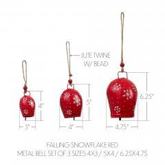 90132-Falling-Snowflake-Red-Metal-Bell-Set-of-3-4-5-6.25-inch-image-3