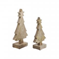 90137-Red-Plaid-Natural-Wooden-Tree-Set-of-2-8x4.5x2.25-9.75x5.5x2.25-image-3