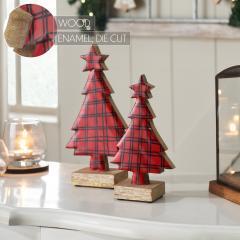 90137-Red-Plaid-Natural-Wooden-Tree-Set-of-2-8x4.5x2.25-9.75x5.5x2.25-image-5
