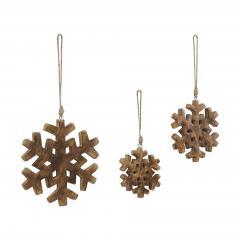 90140-Distressed-Dark-Wooden-Snowflake-Ornament-Set-of-3-5.75-7.75-9.75-inch-image-2