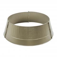 90055-Ribbed-Metal-Tree-Collar-Antique-Gold-7.5x24x24-image-2