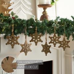 90142-Antique-Gold-Metal-Snowflake-Ornament-Set-of-6-6-inch-image-4