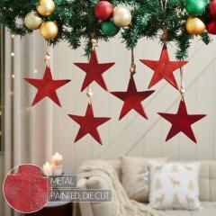 90145-Antique-Red-Metal-Star-Ornament-Set-of-6-6-inch-image-4