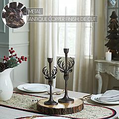 90018-Rustic-Stag-Metal-Candlestick-Holders-Set-of-2-10.5-12.5-inch-image-5