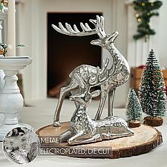 90130-Hammered-Silver-Reindeer-Figurines-Set-of-2-7x7x2-11x8.5x2-image-4
