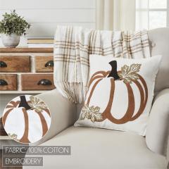 90472-Fall-Harvest-Wheat-Plaid-Pumpkin-Decorative-Throw-Pillow-18x18-Inch-Autumn-Farmhouse-Seasonal-Accent-Pillow-for-Home-Decor-2-PC-Bundle-image-2