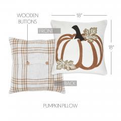 90472-Fall-Harvest-Wheat-Plaid-Pumpkin-Decorative-Throw-Pillow-18x18-Inch-Autumn-Farmhouse-Seasonal-Accent-Pillow-for-Home-Decor-2-PC-Bundle-image-4