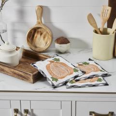 90438-Annie-Farmhouse-Black-Buffalo-Check-Pumpkin-Quilted-Cotton-Trivet-Hot-Pad-Set-of-3-Fall-Harvest-Kitchen-Table-Decor-8x8-6-PC-BOGO-Bundle-image-3