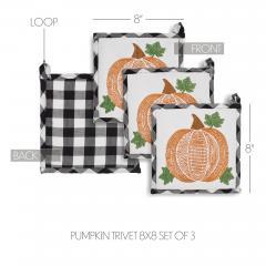 90438-Annie-Farmhouse-Black-Buffalo-Check-Pumpkin-Quilted-Cotton-Trivet-Hot-Pad-Set-of-3-Fall-Harvest-Kitchen-Table-Decor-8x8-6-PC-BOGO-Bundle-image-4