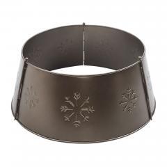 90059-Stamped-Snowflake-Metal-Tree-Collar-Bronze-8x20x20-image-2