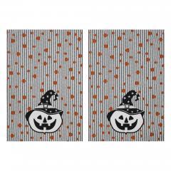 90441-Halloween-Fall-Kitchen-Towel-Set-19x28-Absorbent-Cotton-Pumpkin-Stripe-Dish-Hand-Towels-2Pack-4-PC-Bundle-image-1