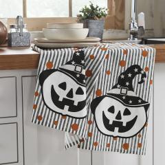 90441-Halloween-Fall-Kitchen-Towel-Set-19x28-Absorbent-Cotton-Pumpkin-Stripe-Dish-Hand-Towels-2Pack-4-PC-Bundle-image-3