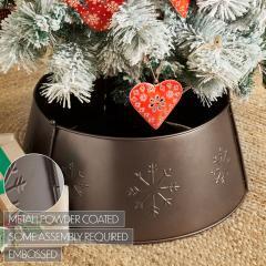 90059-Stamped-Snowflake-Metal-Tree-Collar-Bronze-8x20x20-image-4