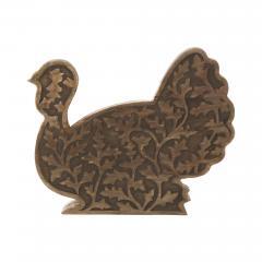 90452-Rustic-Dark-Wood-Carved-Turkey-Figurine-Autumn-Fall-Harvest-Thanksgiving-Tabletop-Decor-11.5x13.5x2.5-inches-2-PC-Bundle-image-1