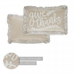 90455-Grace-Give-Thanks-Fall-Thanksgiving-Harvest-Farmhouse-Decorative-Throw-Pillow-14x22-Inch-Embroidered-Cotton-Accent-2-PC-Bundle-image-2