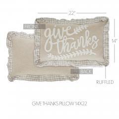 90455-Grace-Give-Thanks-Fall-Thanksgiving-Harvest-Farmhouse-Decorative-Throw-Pillow-14x22-Inch-Embroidered-Cotton-Accent-2-PC-Bundle-image-4