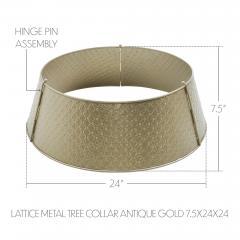 90061-Lattice-Metal-Tree-Collar-Antique-Gold-7.5x24x24-image-3