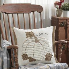 90496-Fall-Harvest-Farmhouse-Embroidered-Pumpkin-Jute-Flange-Throw-Pillow-18x18-2-PC-Bundle-image-3