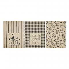 90502-Raven-Harvest-Cotton-Kitchen-Dish-Towel-Set-of-3-Absorbent-Fall-Decor-Hand-Towels-19x28-6-PC-Bundle-image-1
