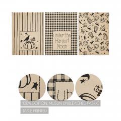 90502-Raven-Harvest-Cotton-Kitchen-Dish-Towel-Set-of-3-Absorbent-Fall-Decor-Hand-Towels-19x28-6-PC-Bundle-image-2