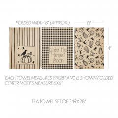 90502-Raven-Harvest-Cotton-Kitchen-Dish-Towel-Set-of-3-Absorbent-Fall-Decor-Hand-Towels-19x28-6-PC-Bundle-image-4