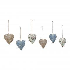90049-Cottagecore-Mixed-Floral-Keepsake-Ornaments-Metal-Set-of-6-4-inch-image-2