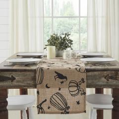 90517-Park-Designs-Raven-Harvest-Rustic-Farmhouse-Burlap-Jute-Table-Runner-12x60-Inch-Autumn-Dining-Kitchen-Decor-2-PC-Bundle-image-3