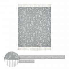 90519-Autumn-Fall-Grey-Pumpkin-Silhouette-Plush-Throw-Blanket-50x60-Cozy-Home-Decor-2-PC-Bundle-image-2