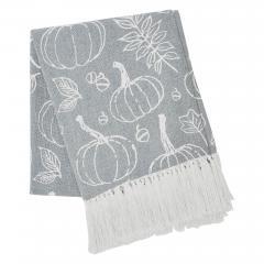 90519-Autumn-Fall-Grey-Pumpkin-Silhouette-Plush-Throw-Blanket-50x60-Cozy-Home-Decor-2-PC-Bundle-image-5