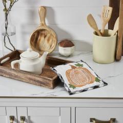 90539-Annie-Black-White-Buffalo-Check-Pumpkin-Trivet-8x8-inch-Farmhouse-Fall-Kitchen-Hot-Pad-2-PC-BOGO-Bundle-image-3
