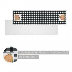 90540-Farmhouse-Black-White-Buffalo-Plaid-Pumpkin-Table-Runner-12x48-Inch-Fall-Autumn-Harvest-Kitchen-Dining-Decor-2-PC-BOGO-Bundle-image-2